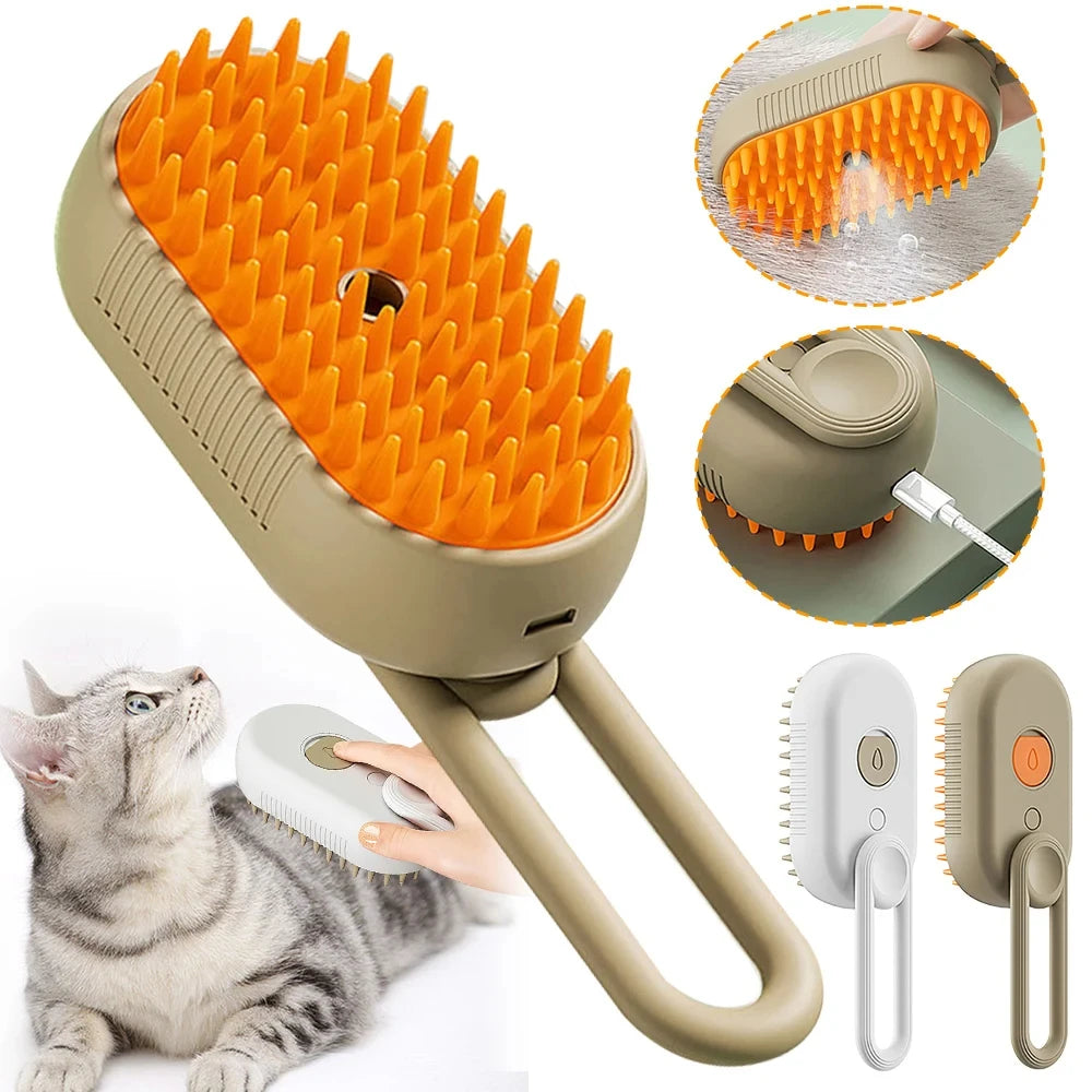 Steam Brush Cat Brush Cats Vaporizer Pet Hair Brush