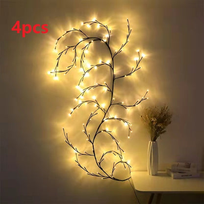 Vines With Lights Christmas Garland Light Flexible DIY Willow Vine Branch LED Light